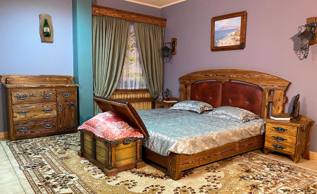 Кровать «Грета» (в коже)