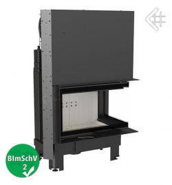 Каминная топка Kratki MBM/P/BS/G , Г-образное стекло справа , гильотина
