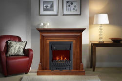 Деревянный портал Royal Flame Sorrento угловой - Белый дуб