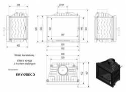 Каминная топка Kratki Eryk/Deco