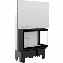 Каминная топка Kratki VNP/810/410 , Г-образное стекло справа , гильотина